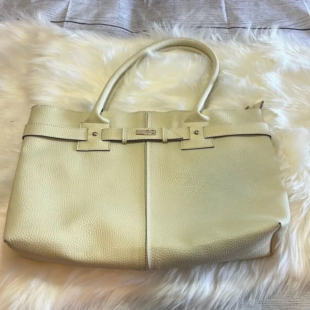 COCO & CARMEN Large Tote Purse Off White